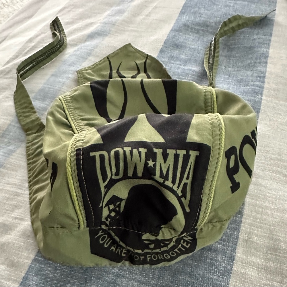 POW-MIA head wrap.